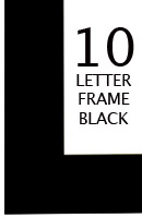 Frame | 10 Letter | Black