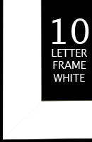 Frame | 10 Letter | White