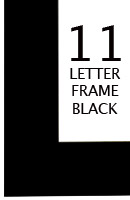 Frame | 11 Letter | Black