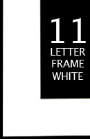 Frame | 11 Letter | White