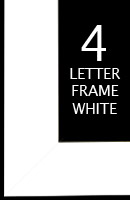 Frame | 4 Letter | White