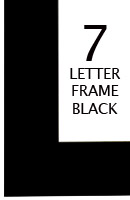 Frame | 7 Letter | Black