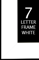 Frame | 7 Letter | White