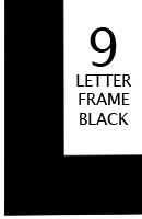 Frame | 9 Letter | Black