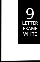 Frame | 9 Letter | White